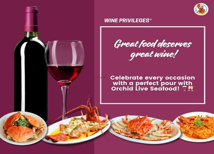 50% off Wine with Min. Spend SGD 200