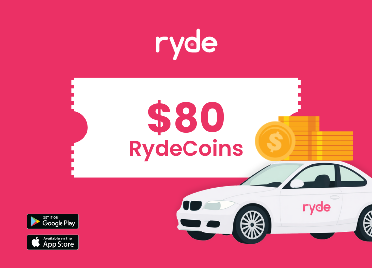 SGD 80 Ryde Voucher Code